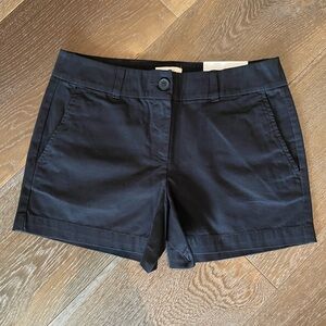 Loft Outlet 4” Chino Shorts, Black, Size 0